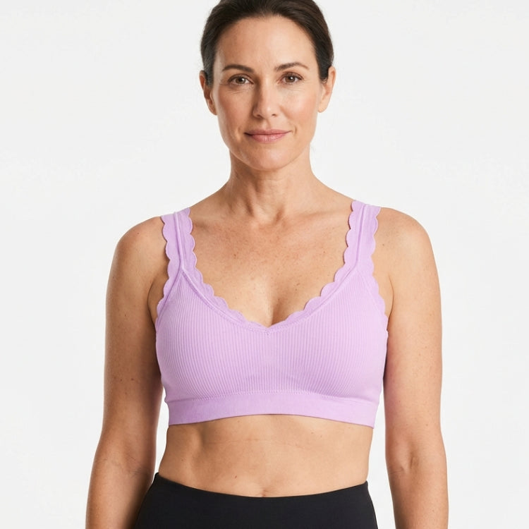 Lace Trimmed Bamboo Bralette