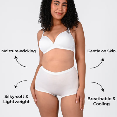 Bamboo-Fiber Ultra-Soft & Breathable Panties (Boyshort)